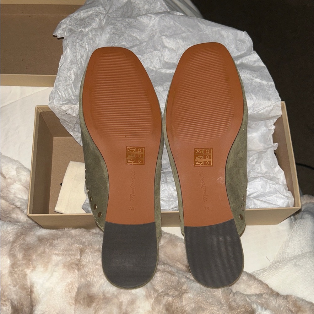 Madewell Greta Ballet Flat Mule NWT - Picture 6 of 7